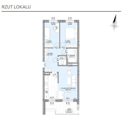 Trzypokojowe mieszkanie o pow. 64 m2 | Odbiór 2025