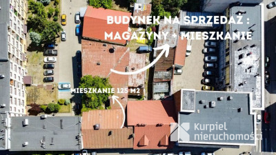 Kamienica z magazynami na sprzedaż + mieszkanie