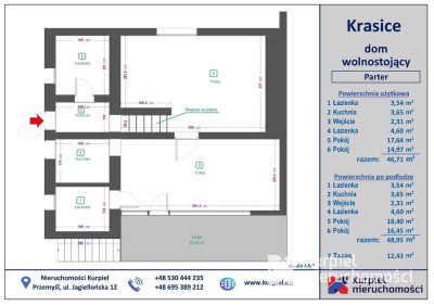 Uroczy dom w sąsiedztwie lasu