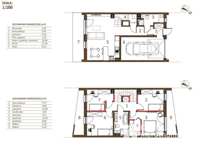 Szeregówka Słocina 114,29 m2 | Garaż+Taras+Ogródek