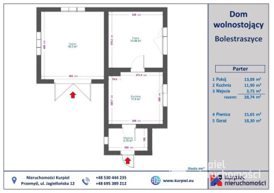 Atrakcyjna działka z małym domkiem - Bolestraszyce