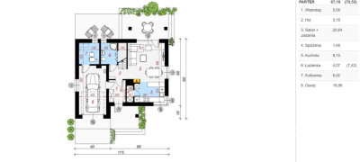 Nowy Dom Bolechowice  124,5 m2, 4 pokoje