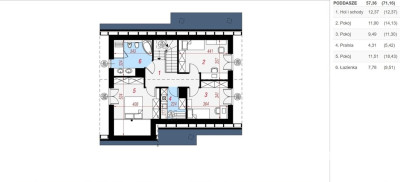 Nowy Dom Bolechowice  124,5 m2, 4 pokoje